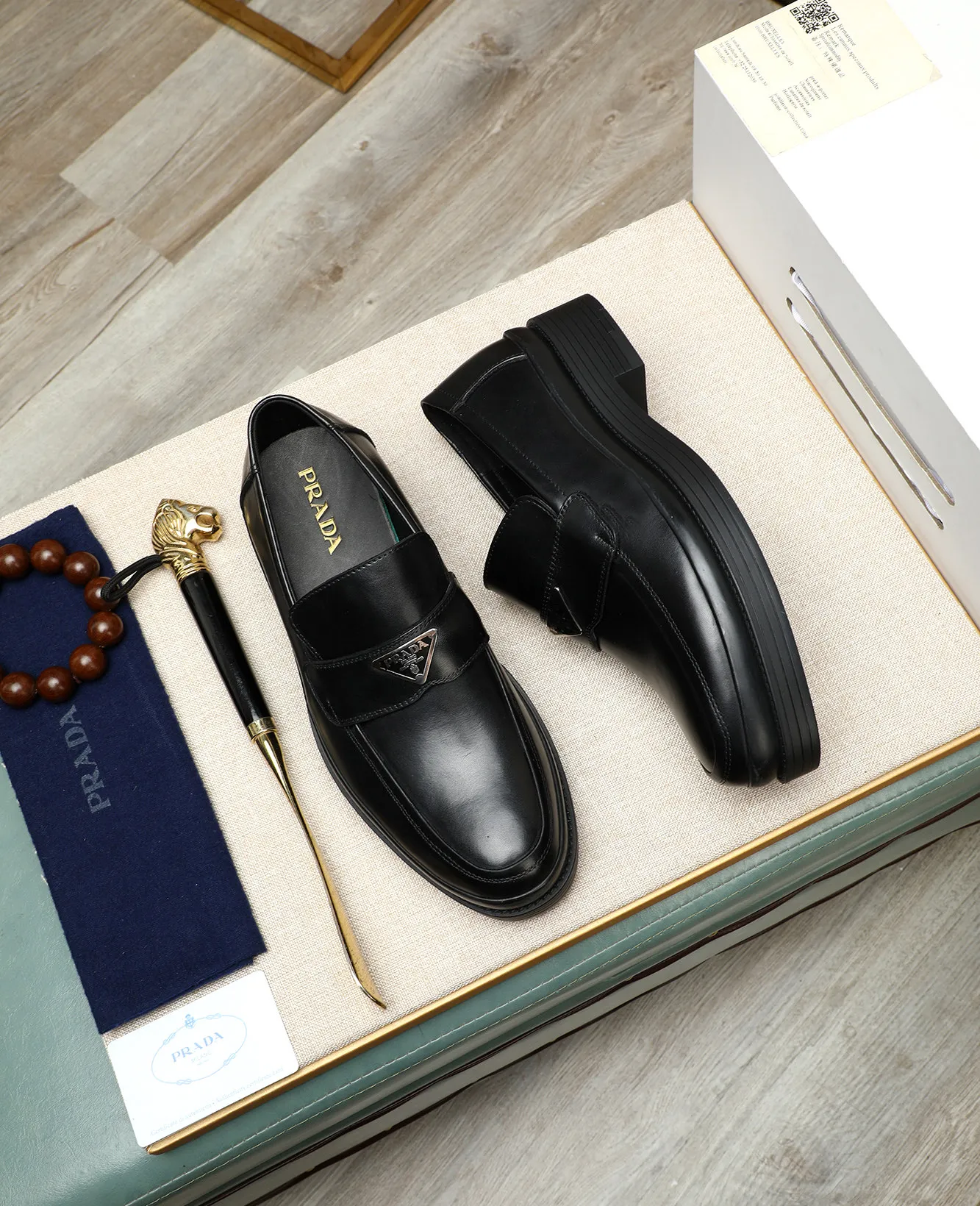 Men's men's shoes 💰540 (water-dyed cow leather) 📛📛PRADA high-end counter's latest formal business leather shoes 👔original and highest quality! Imported from Italy 🇮🇹 first-layer calfskin fabric ➕ cowhide lining Original outsole Formal size: 38➖44 (45 customized)